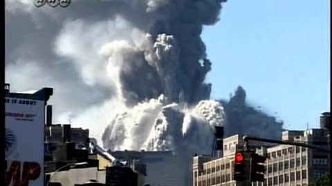 911 North Tower Demolition - Rooftop Blasts At The Base Of The Antennae And West Face