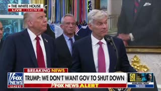 Trump answering questions