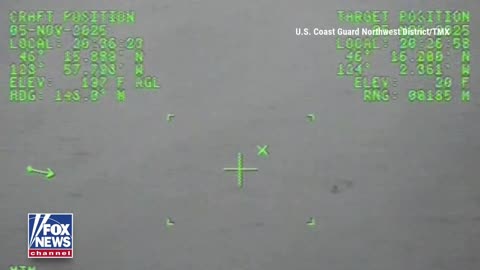 A Coast Guard helicopter crew saved a father and son clinging to their