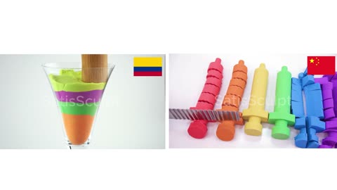 Symmetry of Nations 🇨🇴🇨🇳 — Pure 4K Visual ASMR • Dual Balance • Kunst in Bewegung