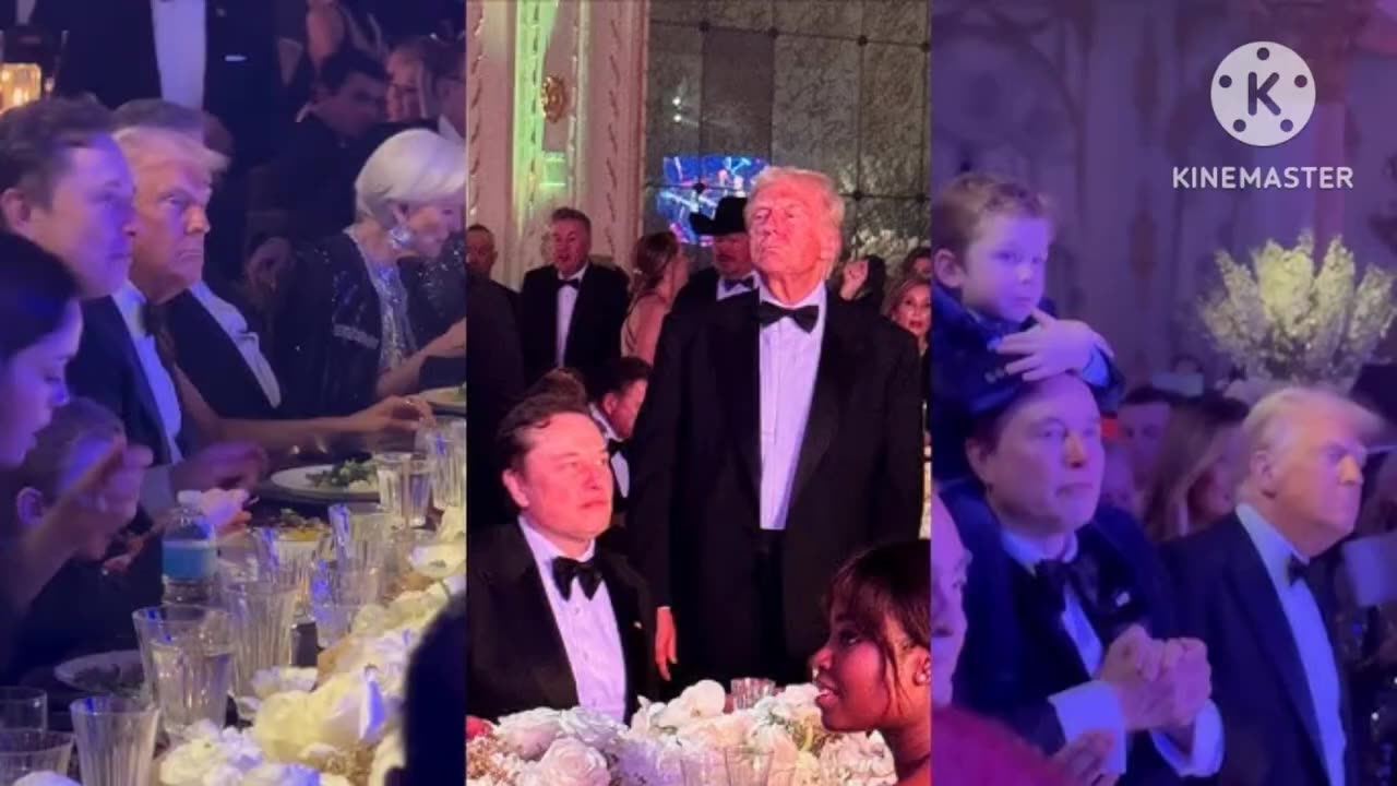 Good feeling about 2025: Elon Musk attends Trump's New Year's bash with son | Full Video