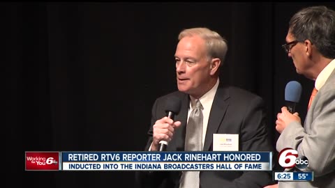 November 3, 2017 - WRTV Reporter Jack Rinehart Inducted Into Indiana Broadcast Hall of Fame