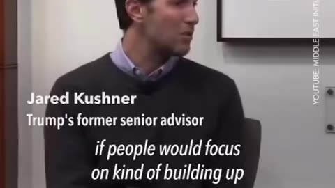 Jared Kushner: Gaza waterfront property could be very valuable.. I would move everybody out..