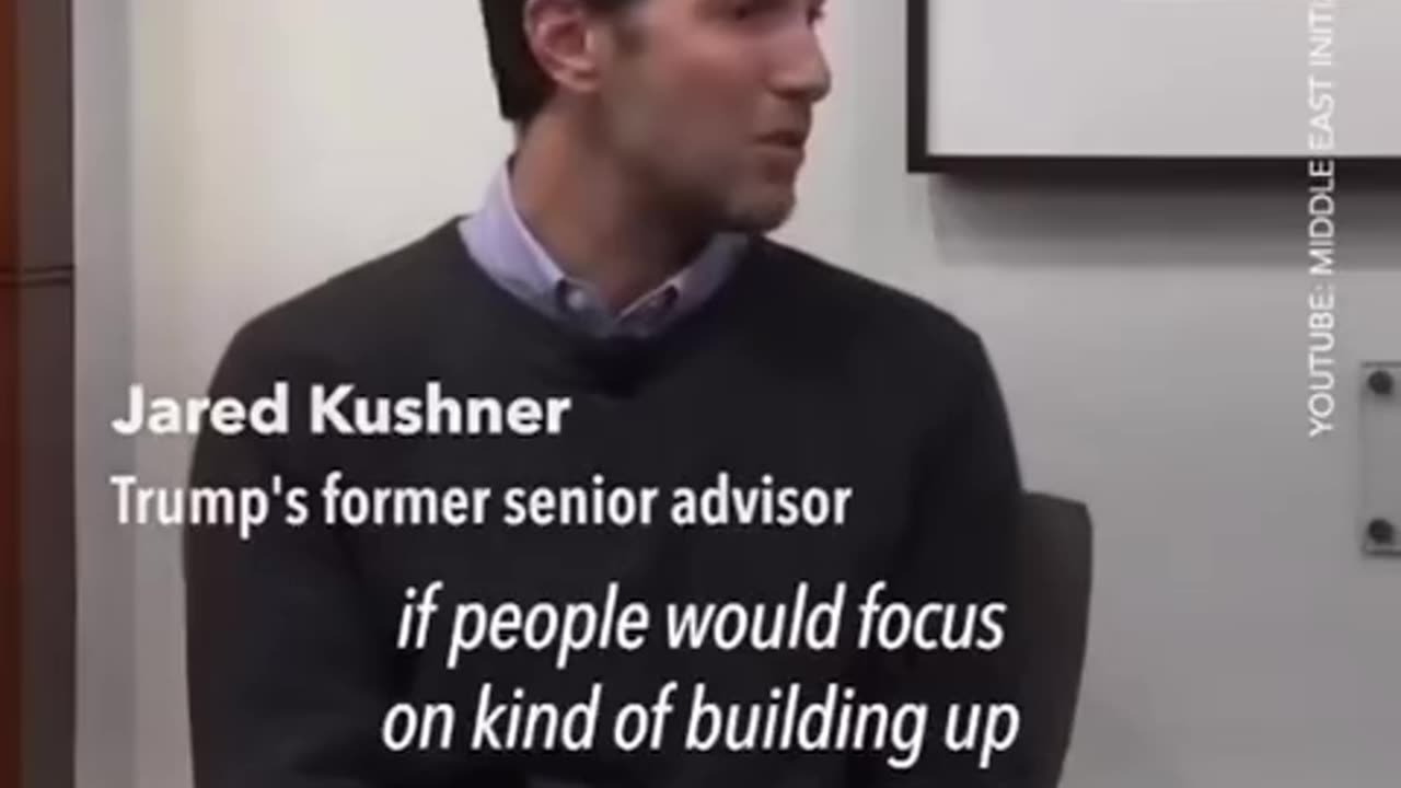 Jared Kushner: Gaza waterfront property could be very valuable.. I would move everybody out..