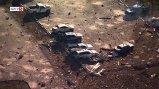 Helicopter video shows what's left of Accurate Energetic Systems in Hickman County, Tennessee