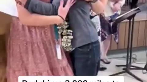 Father drives 2000 miles to see his sons 5th grade graduation