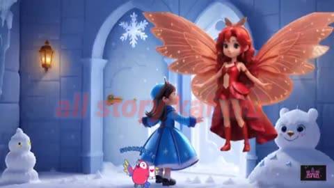 snow queen aur pari, snow queen, fairy tale story, fairy land, pariyon ki cartoon, cartoon animation