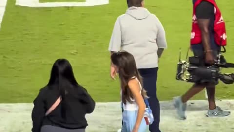 Belichick's GF On Sidelines