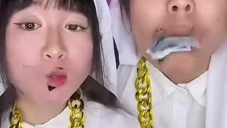 Amazing: Emoji Food Challenge ASMR 🥵Dubai Gold Food Mukbang #asmr #mukbang