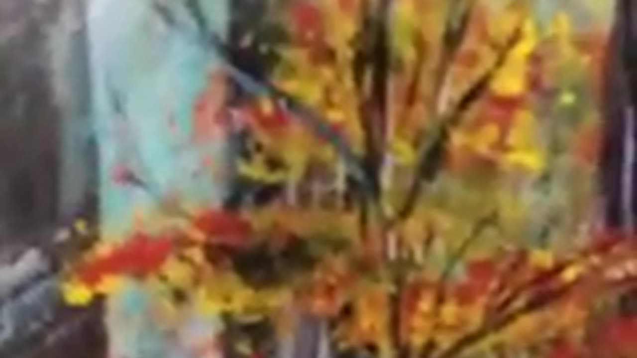 Tree painting fun Eddie Nilan Art