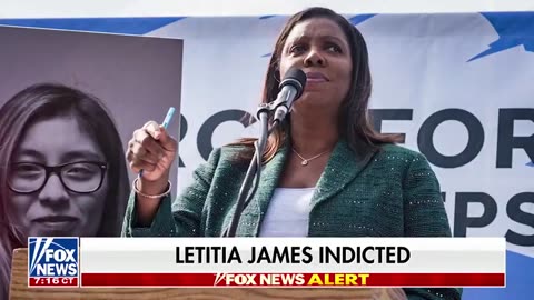 Jesse Watters - 🚨BREAKING： NY AG TISH JAMES INDICTED FOR FRAUD 🚨