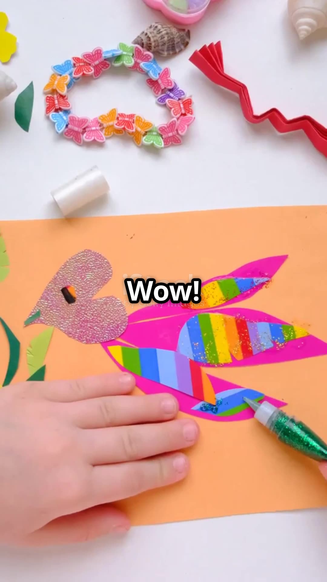 Easy Tricolor Craft for Kids 🇮🇳 | Independence Day Special #shorts #kids