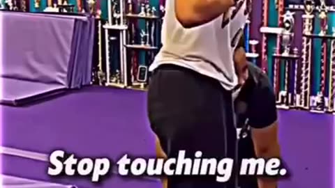 Don't touch her | athlete funny video