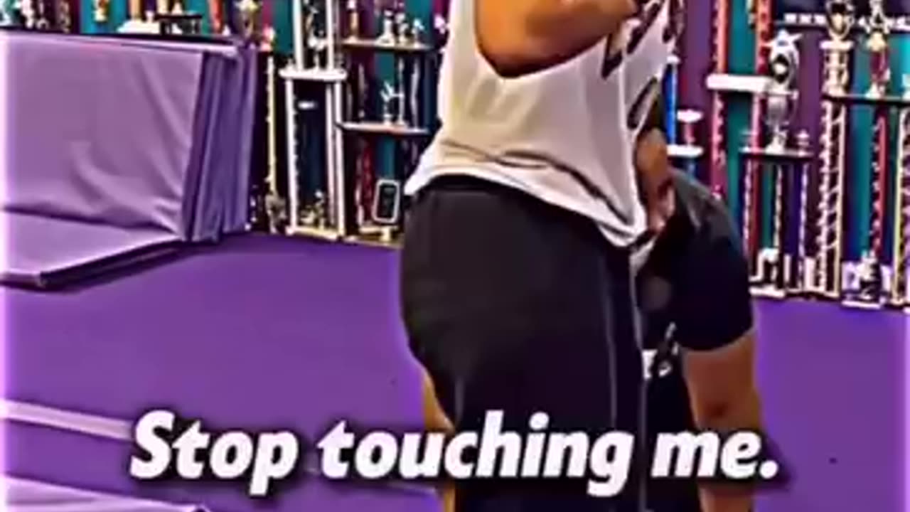 Don't touch her | athlete funny video