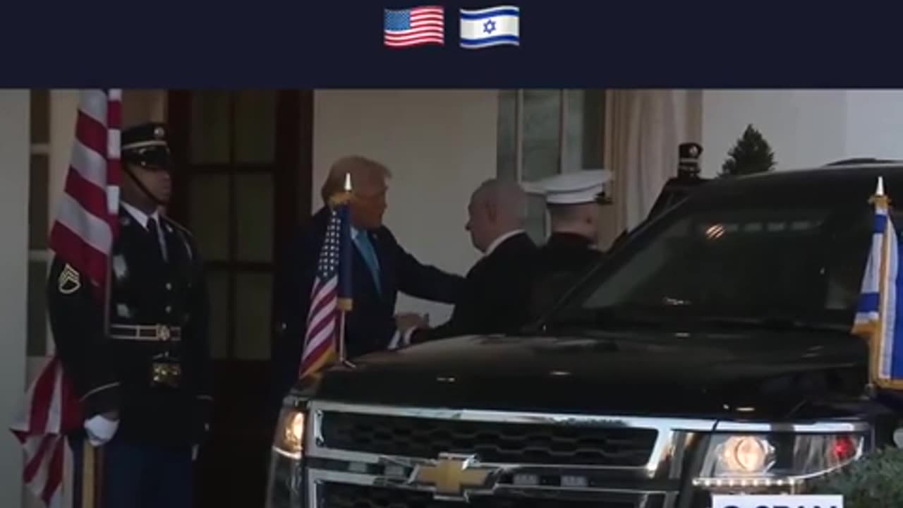 president trump welcomes netanyahu to the whitehouse