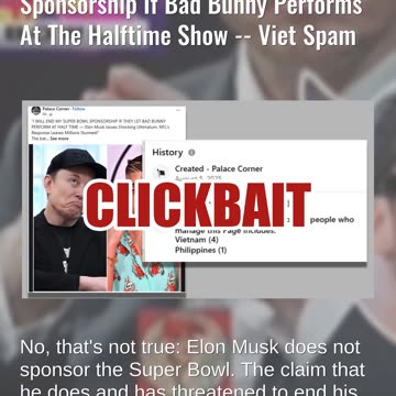 Fact Check: Elon Musk Did NOT Threaten To End Super Bowl Sponsorship Over Bad Bunny Halftime Show