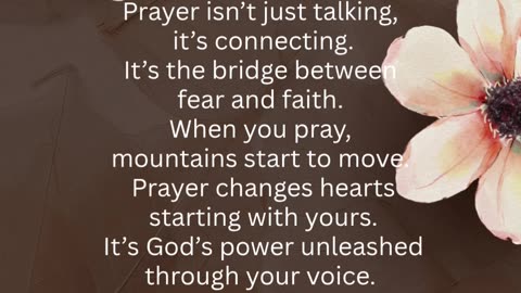Prayer changes everything