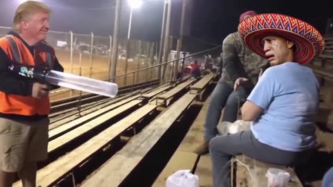 NautPoso 🇮🇪☘️ - Trump’s got the sombrero cannon on standby for Hakeem Jeffries (meme...