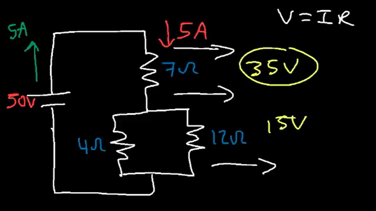 Series and Parallel Circuits Explained - Voltage Current Resistance Physics - AC vs DC & Ohm's Law