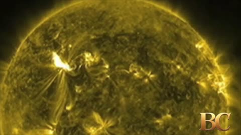 Geomagnetic storm watch issued after powerful solar flare is seen erupting from sun