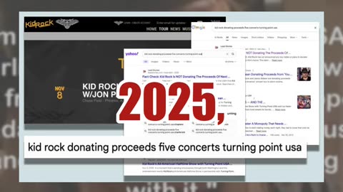 Fact Check: Kid Rock NOT Donating Proceeds Of Five Shows To Turning Point USA In Charlie Kirk's Name