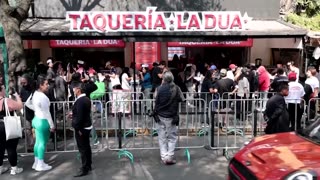 Mexico City pop-up taco store celebrates pop star Dua Lipa