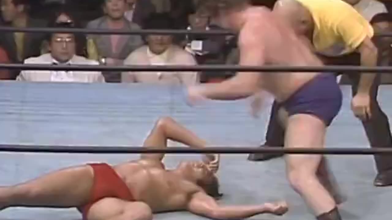 (1973.10.09) Giant Baba & Jumbo Tsuruta vs Terry Funk & Dory Funk Jr - AJPW