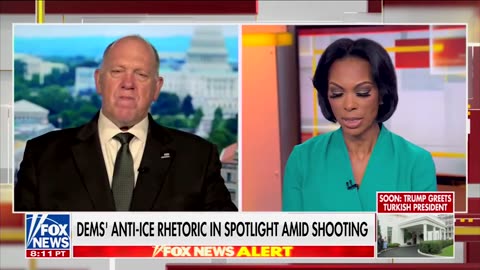 Tom Homan Tells Harris Faulkner Anti-ICE Rhetoric Spurred Dallas Shooter To 'Take Action'