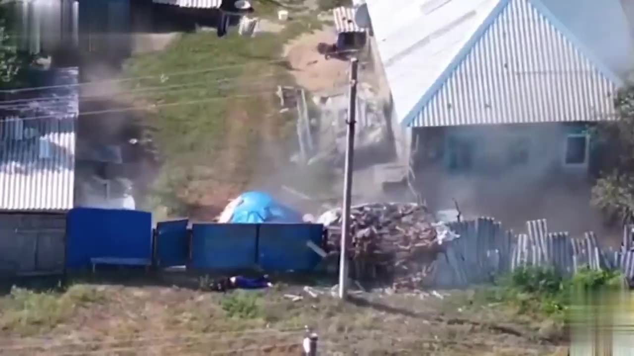 Unconfirmed Footage Shows FPV Drone Strike on Civilian in Eastern Ukraine