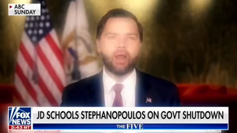 George Stephanopoulos Caught on mic/cam Cutting Off US Vice President JD Vance