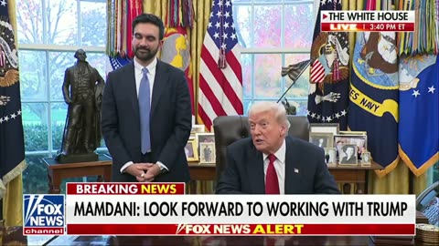 President Trump says he is confident Zohran Mamdani can do a good job