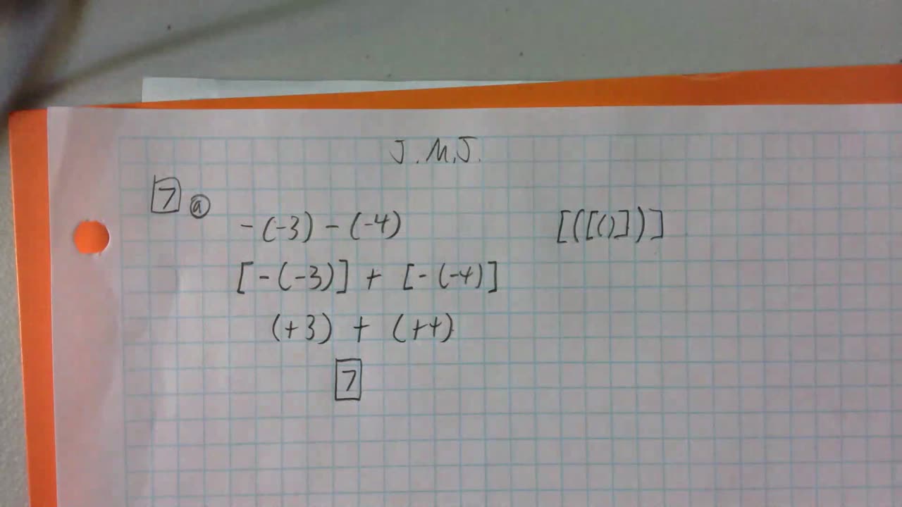 Saxon Algebra 1 Lesson 7 (a)