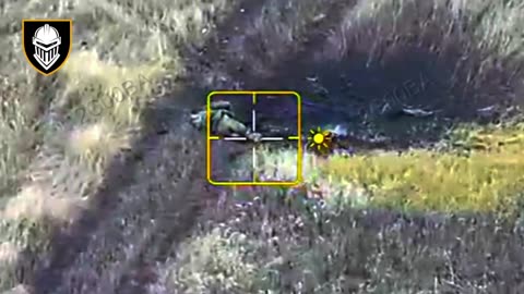 Ukrainian Drones and Artillery Lighting Up an Russian Attempt Advance Towards Bologivka