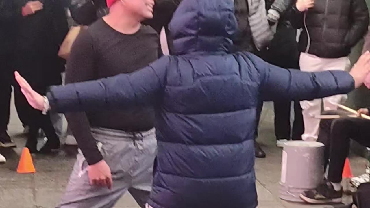 Artistas callejeros en Nueva York.