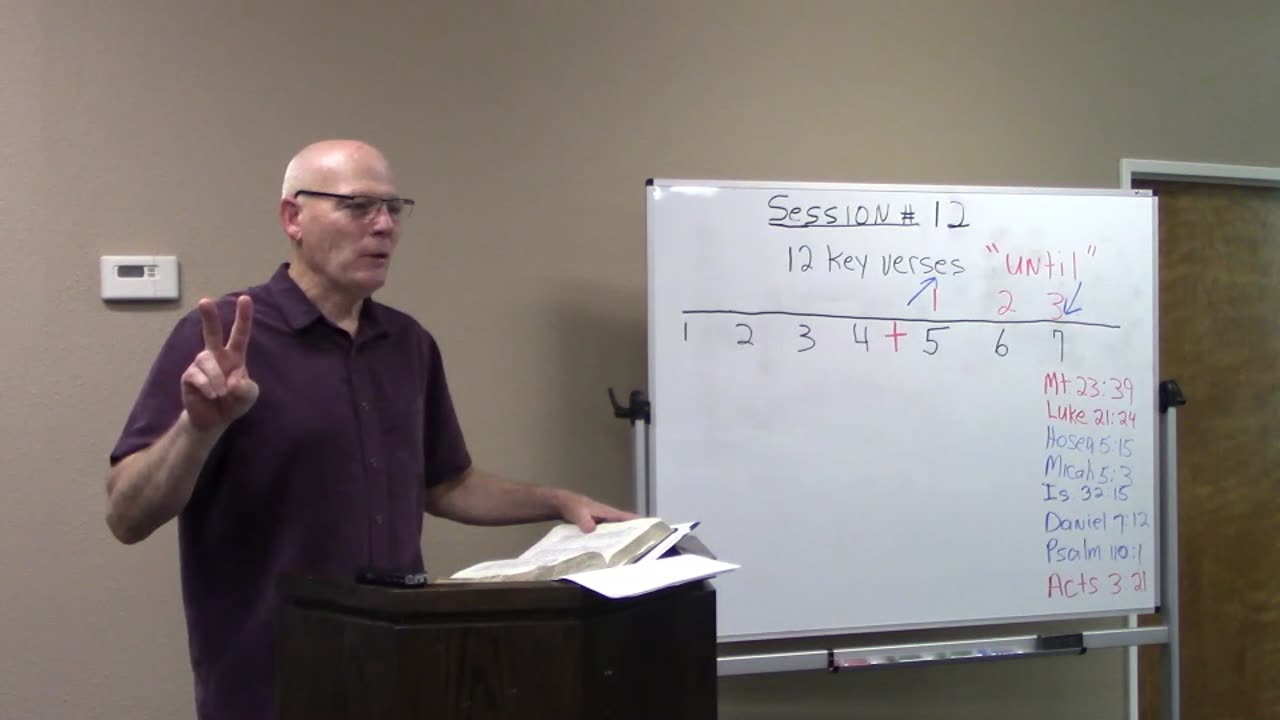 Session #12 End Times/Prophecy - Matthew 21:39 Some Key "Until's" of Prophecy