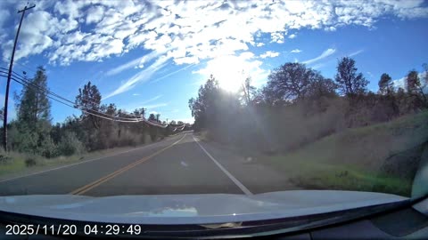 Dash Cam Video Driving Around Redding CA 11/20/2025