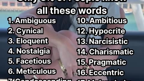 How many do you know!.