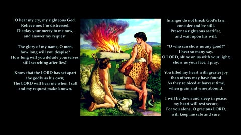 Psalm 4 in full. Tune: St. Columba