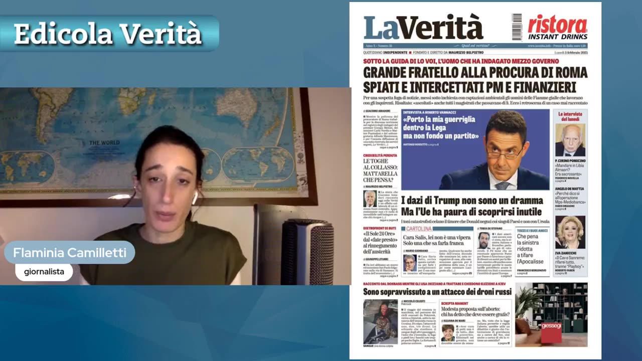 🔴 Edicola Verità, la rassegna stampa de "LaVerità" del 03.02.2025