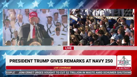 LIVE REPLAY: President Trump to Deliver Remarks at America's Navy 250 in Norfolk, VA - 10/06/25