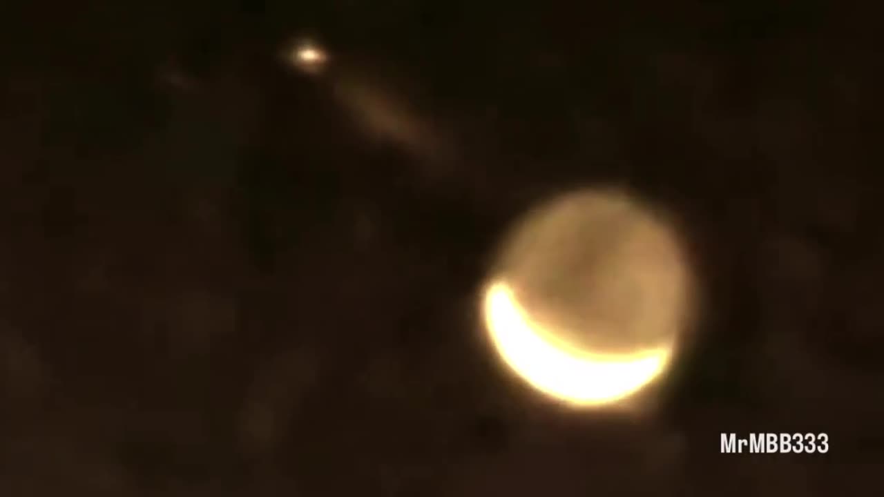 What Is That Light Moving By The Moon?