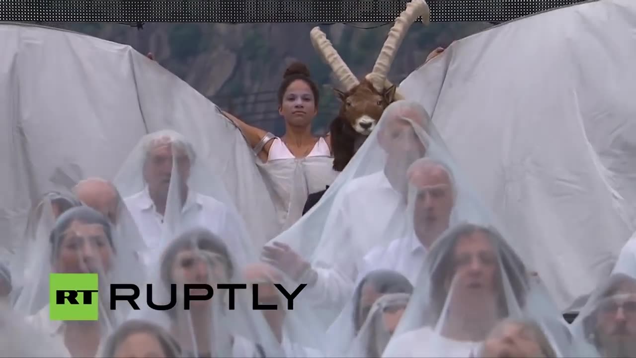 CERN's Satanic Tunnel Opening Ceremony Ritual in Geneva Switzerland