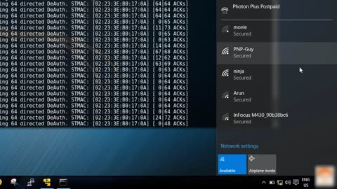 Wifi Hacking L4 (DEAUTHINTICATING PACKAGE SEND ANY WIFI)