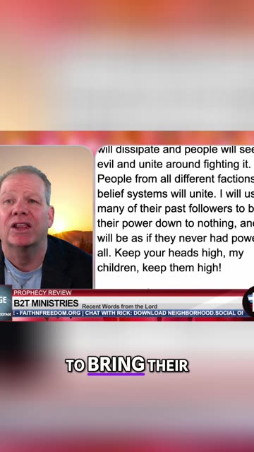 All the deception will dissipate, and people will see the evil and unite around fighting it! 🔥👀