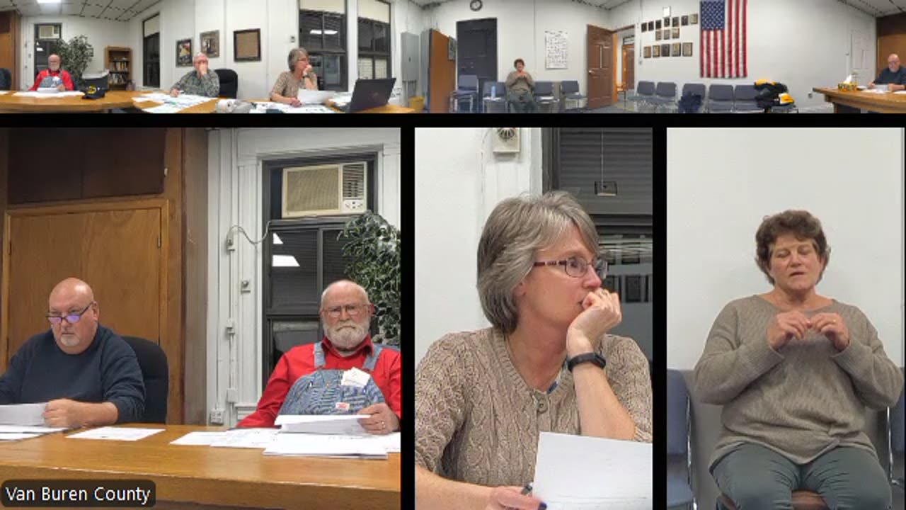 Van Buren County, Iowa - Board of Supervisors Budget Work Session - 01-13-25