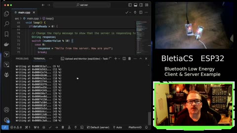 BletiaCS, Bluetooth Low Energy Client & Server for the ESP32.
