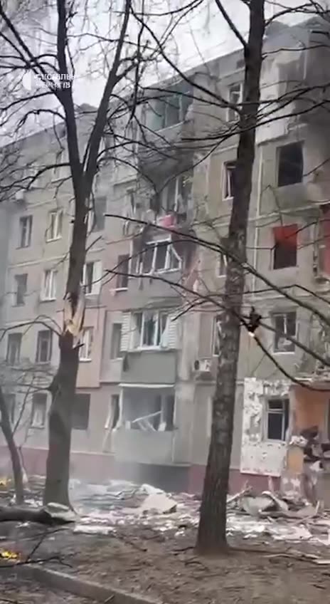 Meanwhile, in Chernihiv, a Russian drone hit a 5-story building, a fire broke out