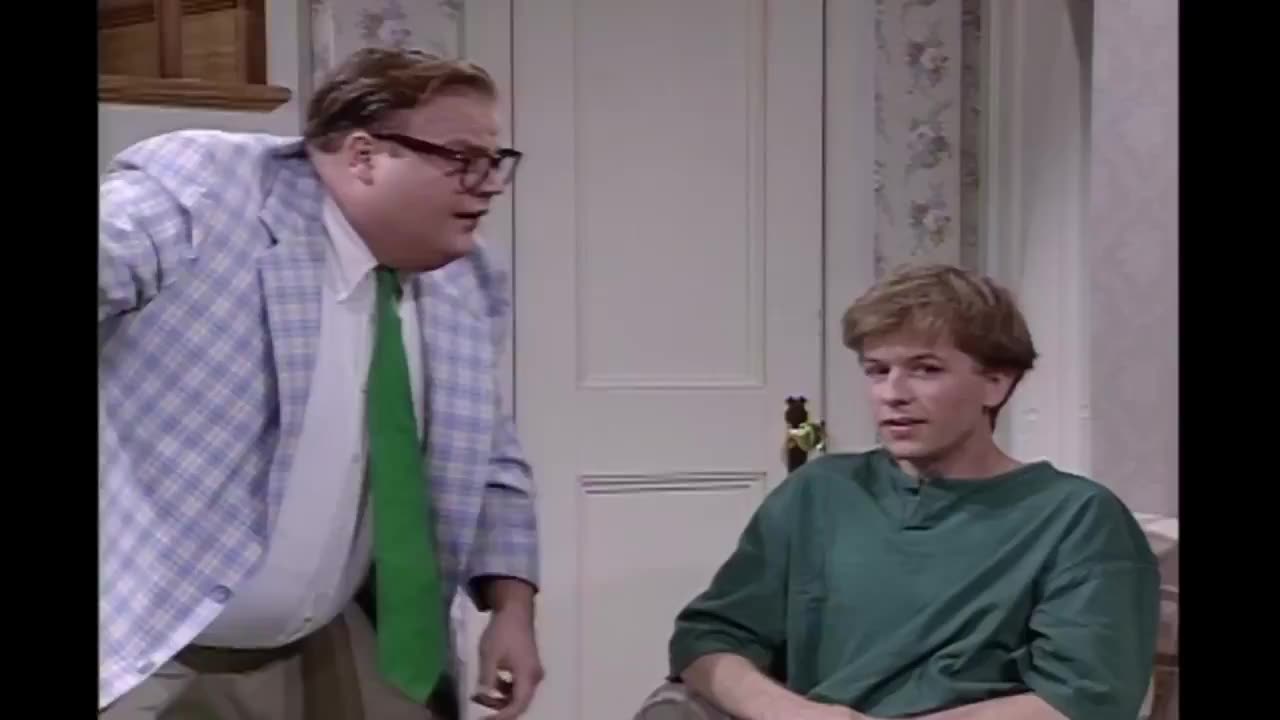 Chris Farley as Matt Foley motivational speaker who lives in a Van down by the river