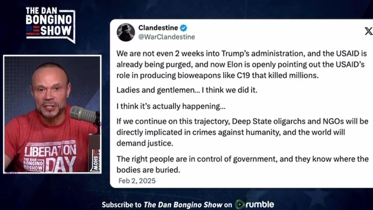 Dan Bongino on USAID, NGOs and Deep State Corruption