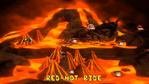 DONKEY KONG COUNTRY 2™ : DIDDY'S KONG QUEST™ / ACT 2. CROCODILE CAULDRON / A2#4. RED-HOT RIDE! DK